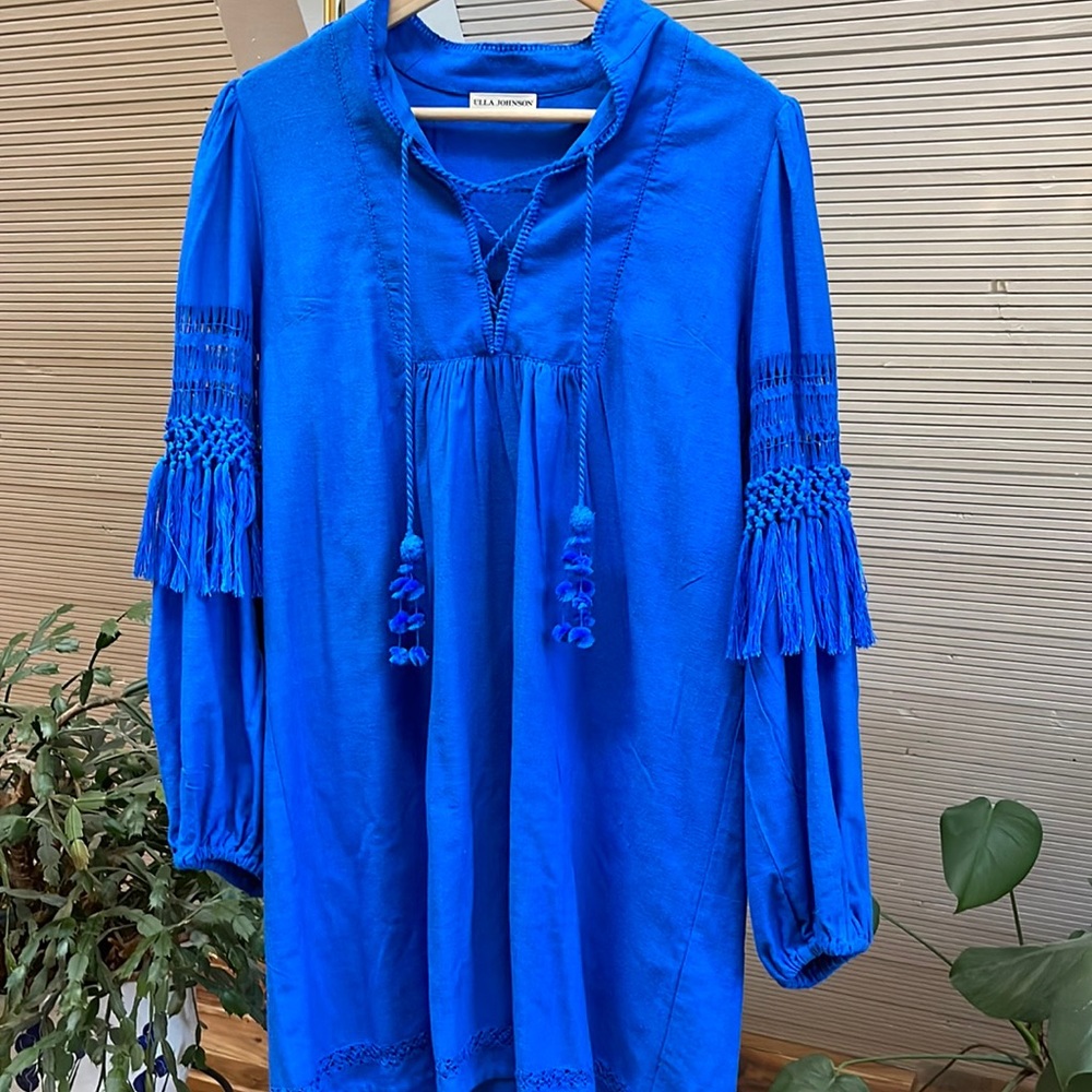 Ulla Johnson Raw Silk Mini Dress